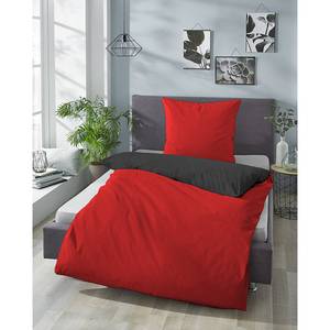 Parure de lit en satin rouge