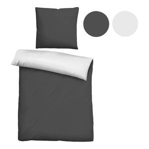 Parure de lit satin microfibre 0560500 Polyester - Noir - 135 x 200 cm + oreiller 80 x 80 cm