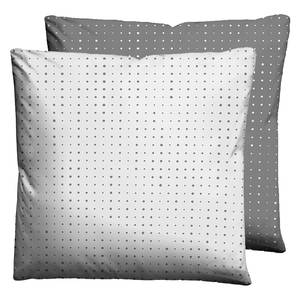 Taie d’oreiller en satin mako 0636047 Coton - Gris - 40 x 40 cm