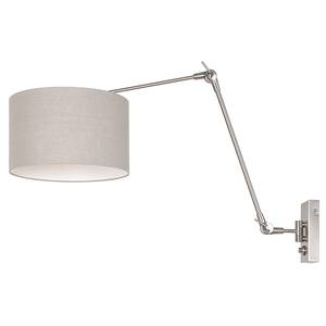 Wandlamp Liiri II linnen/aluminium - 1 lichtbron