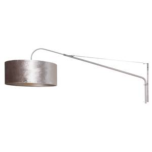 Wandlamp Liiri IX fluweel/aluminium - 1 lichtbron - Zilver