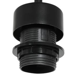 Lampada a sospensione Liel Cotone / Alluminio - 1 punto luce - Nero