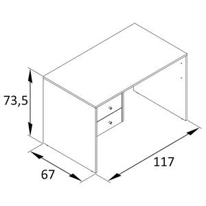 Bureau Jonte II Blanc