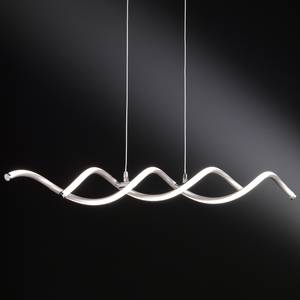 LED-Pendelleuchte Bonney Silber - Metall - 9 x 150 x 9 cm