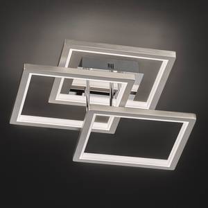 LED-Deckenleuchte Viso Silber - Metall - Kunststoff - 58 x 17 x 58 cm