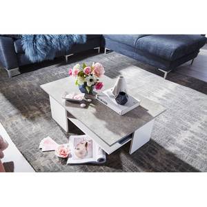 Table basse Messina Blanc / Gris