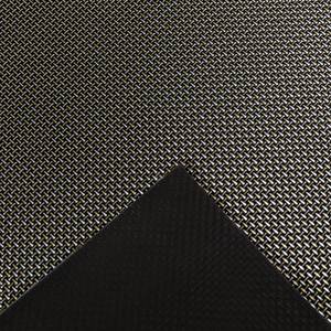 Tapis intérieur / extérieur Tilos Polychlorure de vinyle - Noir / Laiton - 90 x 180 cm