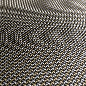 In-/Outdoorteppich Tilos Polyvinylchlorid - Schwarz / Messing - 90 x 180 cm