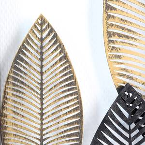 Muurdecoratie Palmbladeren aluminium - champagnekleurig