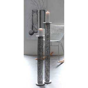 Kerzenständer Purley Aluminium - Silber - Höhe: 82 cm