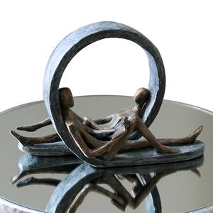 Skulptur Auszeit Kunstharz - Bronze