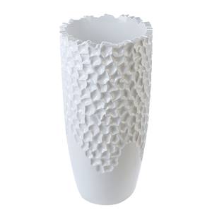 Pot de fleur Carve Résine synthétique - Blanc - Diamètre : 36 cm