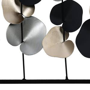 Muurdecoratie Ranken Aluminium - goudkleurig/zwart