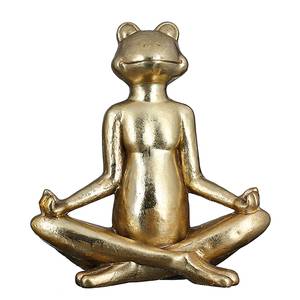 Sculptuur Yoga kunsthars - goudkleurig
