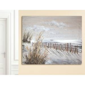 Impression sur toile Dunes magiques Lin - Marron