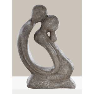 Dekofigur Der Kuss (Francis Paar) Keramik - Grau