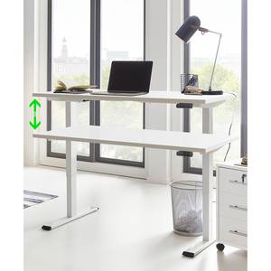Schreibtisch Avin II (Höhenverstellbar) - Weiß - Weiß