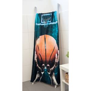 Badlaken Basketball Blauw - Textiel - 75 x 150 cm