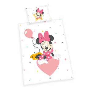 Parure de lit Minnie Mouse II Blanc / Rose - Flanelle de coton