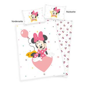 Bettwäsche Minnie Mouse II Weiß / Rosa - Biber