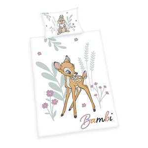 Bettwäsche Bambi Weiß / Hellbraun - Renforcé