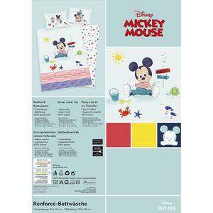 Bettwäsche Mickey Mouse II Mehrfarbig - Biber