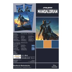 Parure de lit Star Wars Mandalorian Tissu renforcé - Bleu / Jaune