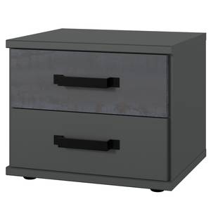 Nachtschrank Nottingham Grau - Holzwerkstoff - 46 x 38 x 40 cm