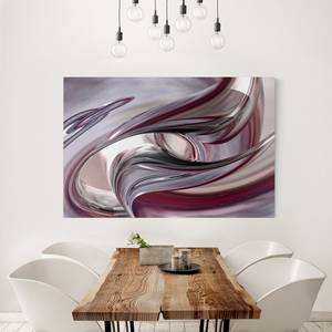 Impression sur toile Illusionary I Violet - 60 x 40 x 2 cm - Largeur : 60 cm