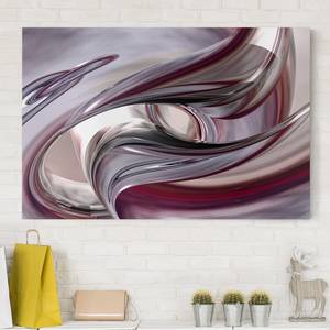 Impression sur toile Illusionary I Violet - 60 x 40 x 2 cm - Largeur : 60 cm