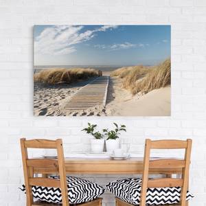 Canvas Spiaggia Mar Baltico III Beige - 120 x 80 x 2 cm - Larghezza: 120 cm