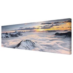 Afbeelding Uitzicht boven wolken I wit - 150 x 50 x 2 cm - Breedte: 150 cm