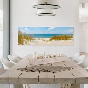 Canvas Spiaggia Mare del Nord I Beige - 120 x 40 x 2 - Larghezza: 120 cm