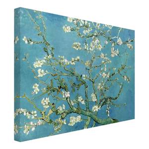Impression sur toile Amandier I Bleu - 80 x 60 x 2 cm