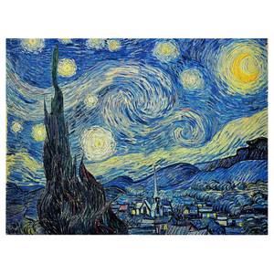 Canvas Notte stellata I Blu - 80 x 60 x 2 cm - Larghezza: 80 cm