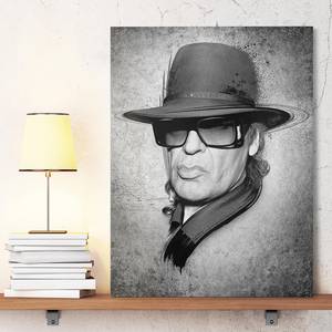 Canvas Udo Lindenberg I Nero / Bianco - 60 x 80 x 2 cm