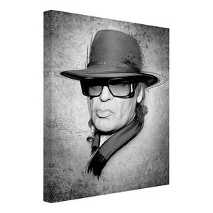 Canvas Udo Lindenberg I Nero / Bianco - 60 x 80 x 2 cm