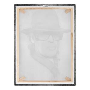 Canvas Udo Lindenberg I Nero / Bianco - 60 x 80 x 2 cm