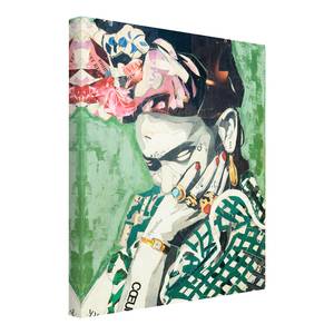Afbeelding Frida Kahlo Collage III groen - 60 x 80 x 2 cm