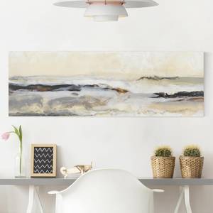 Impression sur toile Horizon radieux I Beige - 150 x 50 x 2 cm - Largeur : 150 cm