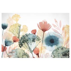 Leinwandbild Wildblumen im Sommer I Weiß - 60 x 40 x 2 cm - Breite: 60 cm