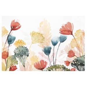 Leinwandbild Wildblumen im Sommer VII Mehrfarbig - 90 x 60 x 2 cm - Breite: 90 cm