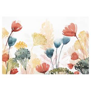 Impression sur toile Fleurs d’été VII Multicolore - 120 x 80 x 2 cm - Largeur : 120 cm