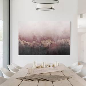 Canvas Oro e rosa I Rosa - 60 x 40 x 2 cm - Larghezza: 60 cm