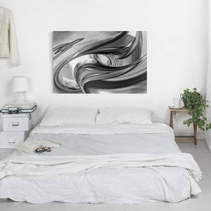 Impression sur toile Illusionary VI Noir / Blanc - 60 x 40 x 2 cm - Largeur : 60 cm