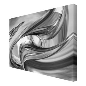 Canvas Illusionary VI Nero / Bianco - 120 x 80 x 2 cm - Larghezza: 120 cm
