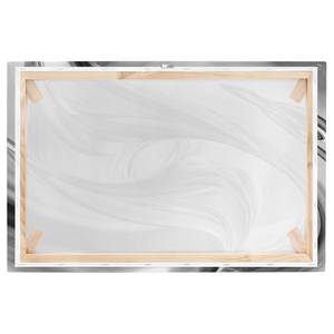 Impression sur toile Illusionary VI Noir / Blanc - 120 x 80 x 2 cm - Largeur : 120 cm