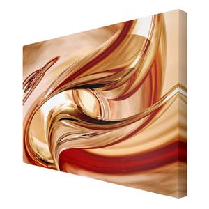 Impression sur toile Mandalay II Marron - 90 x 60 x 2 cm - Largeur : 90 cm