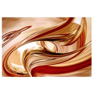 Impression sur toile Mandalay II Marron - 90 x 60 x 2 cm - Largeur : 90 cm