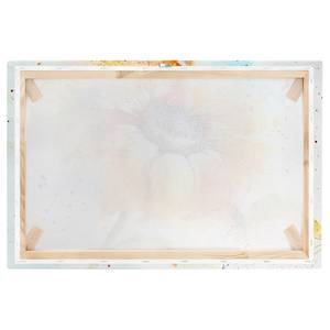 Impression sur toile Sunflower II Orange - 120 x 80 x 2 cm - Largeur : 120 cm